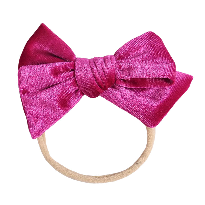 Baby Kid Girls Solid Color Bow Headwear Wholesale 220302121