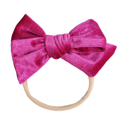 Baby Kid Girls Solid Color Bow Headwear Wholesale 220302121