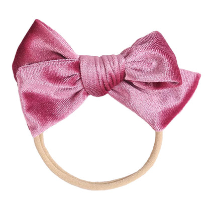 Baby Kid Girls Solid Color Bow Headwear Wholesale 220302121