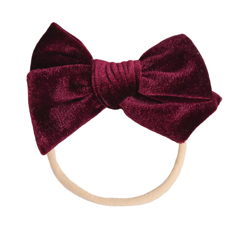 Baby Kid Girls Solid Color Bow Headwear Wholesale 220302121
