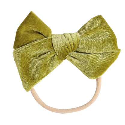 Baby Kid Girls Solid Color Bow Headwear Wholesale 220302121