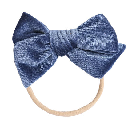 Baby Kid Girls Solid Color Bow Headwear Wholesale 220302121