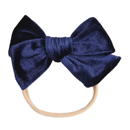 Baby Kid Girls Solid Color Bow Headwear Wholesale 220302121