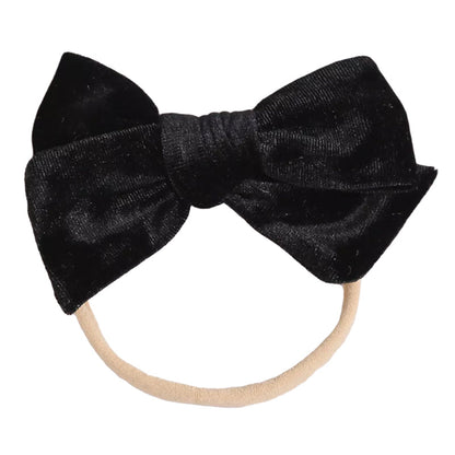 Baby Kid Girls Solid Color Bow Headwear Wholesale 220302121