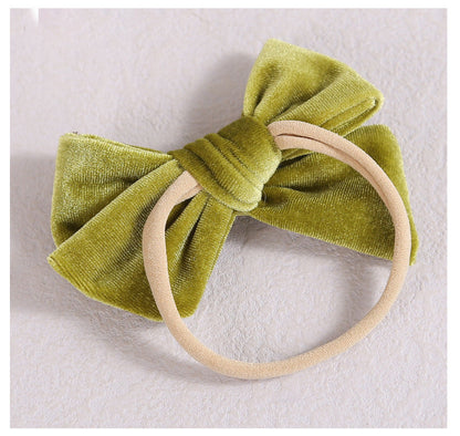 Baby Kid Girls Solid Color Bow Headwear Wholesale 220302121
