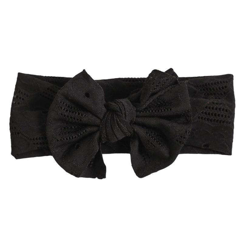 Unisex Solid Color Bow Headwear