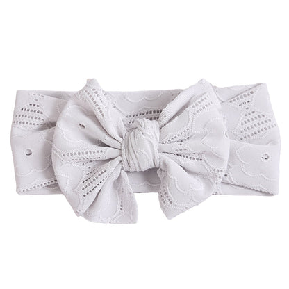 Unisex Solid Color Bow Headwear