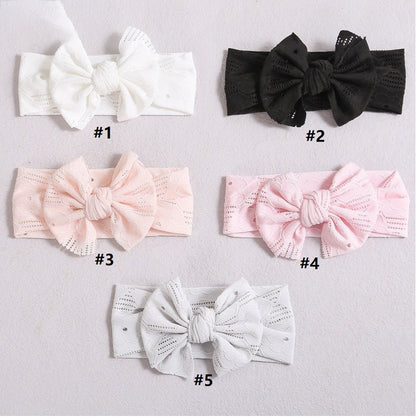 Unisex Solid Color Bow Headwear