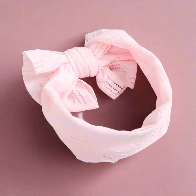 Unisex Solid Color Bow Headwear