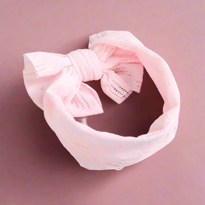 Unisex Solid Color Bow Headwear