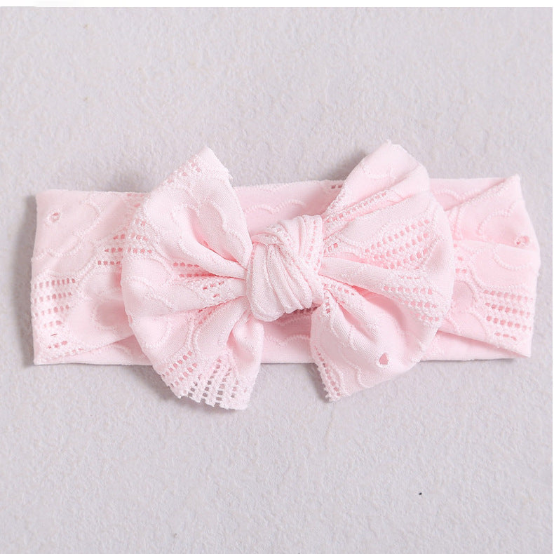 Unisex Solid Color Bow Headwear