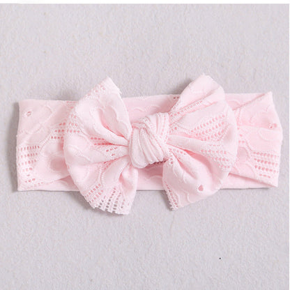 Unisex Solid Color Bow Headwear
