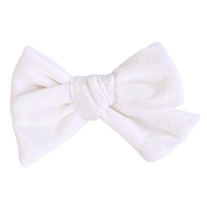 Girls Solid Color Bow Accessories Headwear