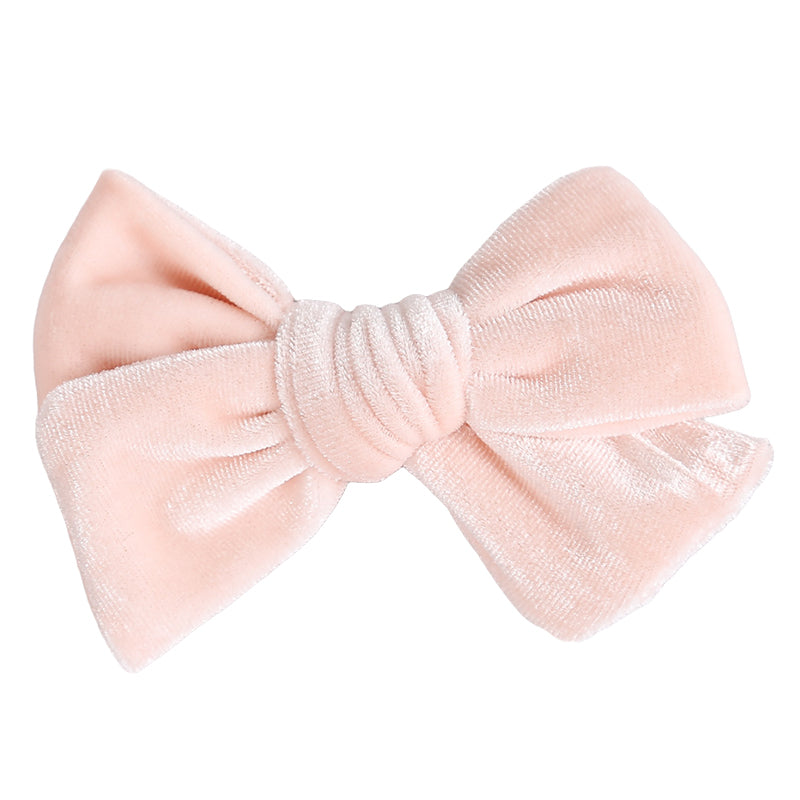 Girls Solid Color Bow Accessories Headwear
