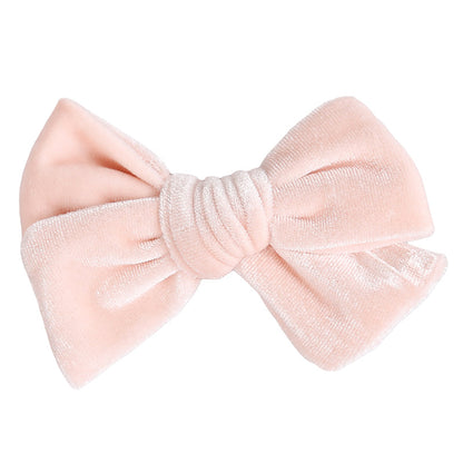 Girls Solid Color Bow Accessories Headwear