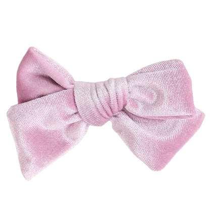 Girls Solid Color Bow Accessories Headwear