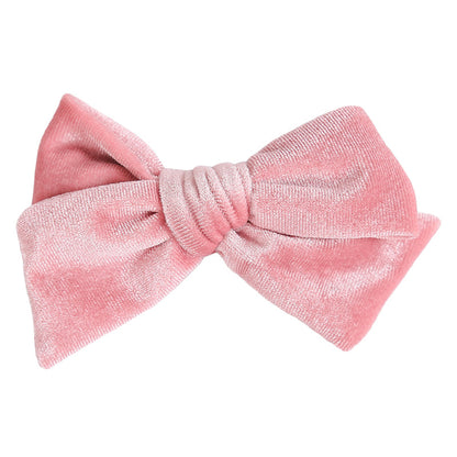 Girls Solid Color Bow Accessories Headwear