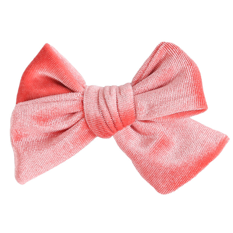 Girls Solid Color Bow Accessories Headwear