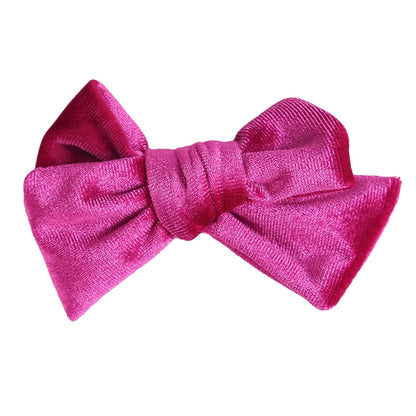 Girls Solid Color Bow Accessories Headwear