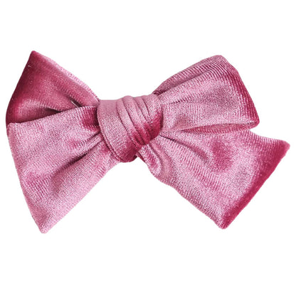 Girls Solid Color Bow Accessories Headwear