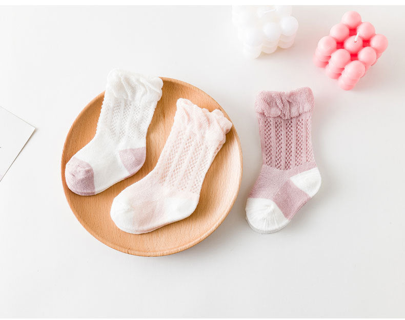 Girls Color-blocking Accessories Socks Wholesale