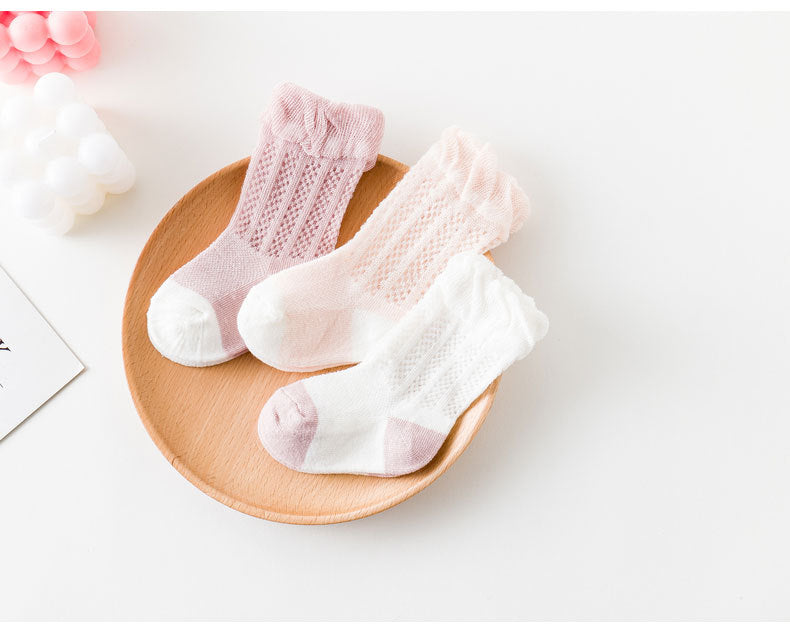 Girls Color-blocking Accessories Socks Wholesale