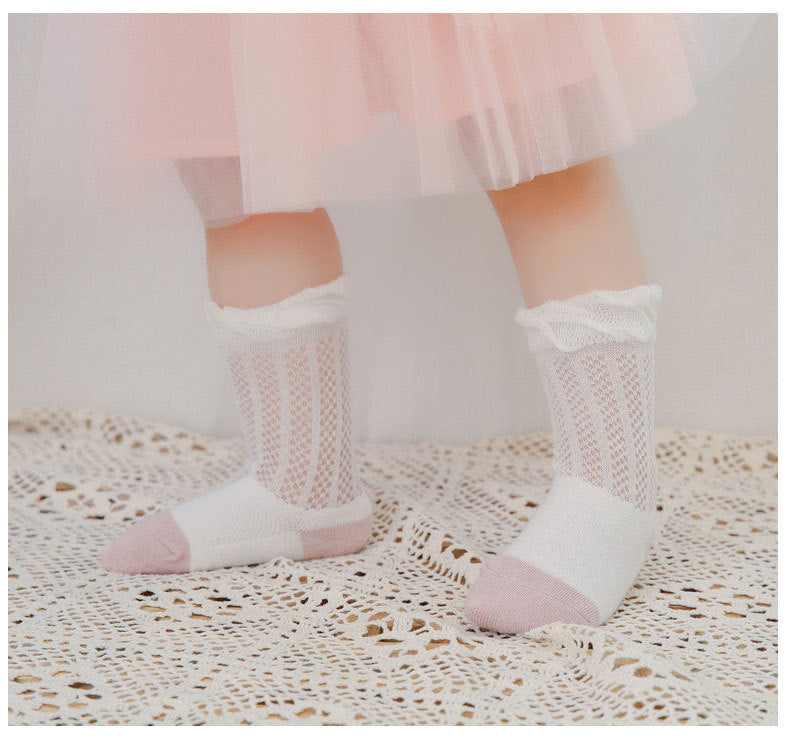 Girls Color-blocking Accessories Socks Wholesale