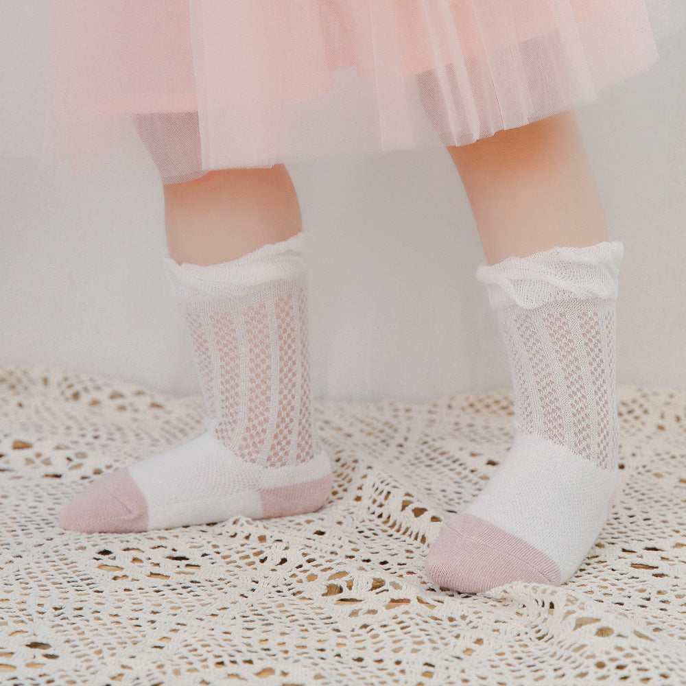 Girls Color-blocking Accessories Socks Wholesale