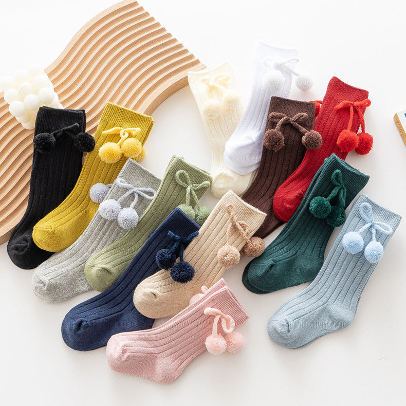 Baby Kid Girls Boys Solid Color Accessories Socks Wholesale 220302154
