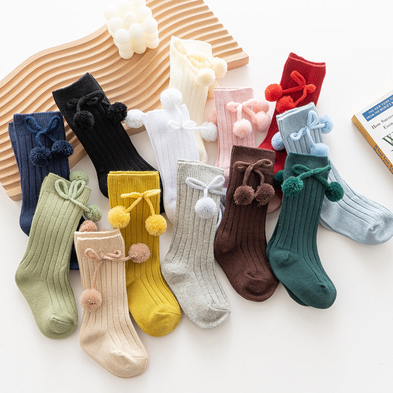Baby Kid Girls Boys Solid Color Accessories Socks Wholesale 220302154