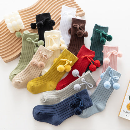 Baby Kid Girls Boys Solid Color Accessories Socks Wholesale 220302154