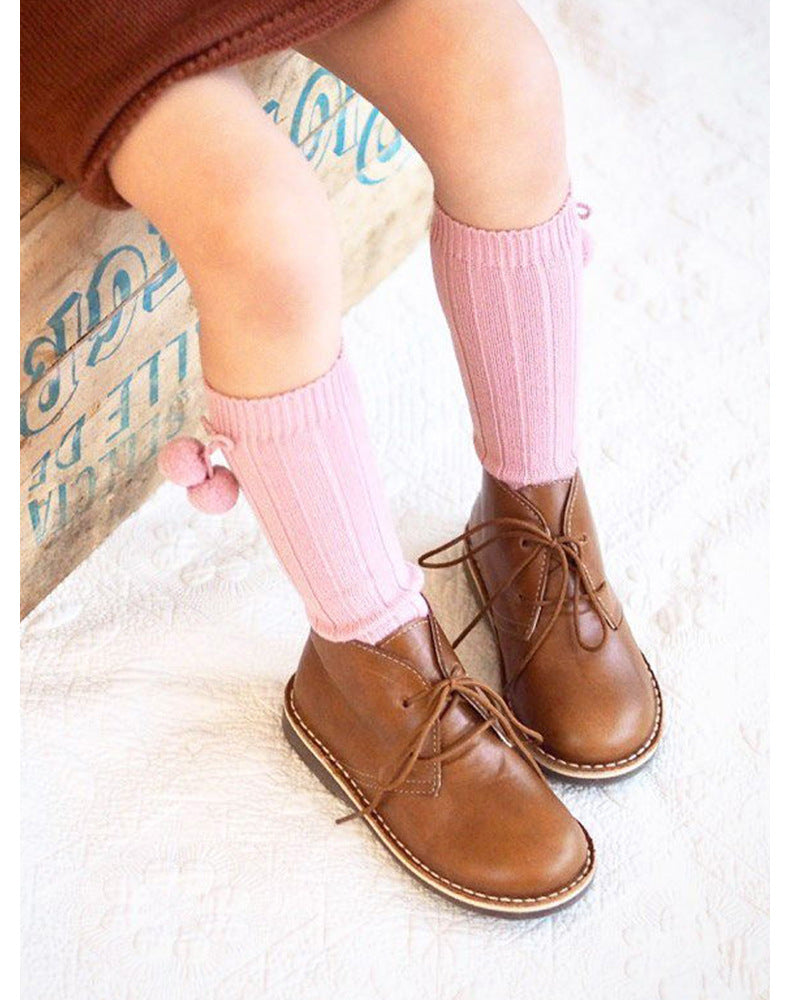 Baby Kid Girls Boys Solid Color Accessories Socks Wholesale 220302154