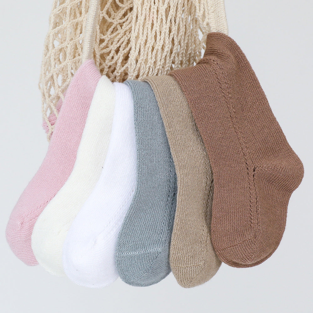 Baby Unisex Solid Color Socks Wholesale 22030219