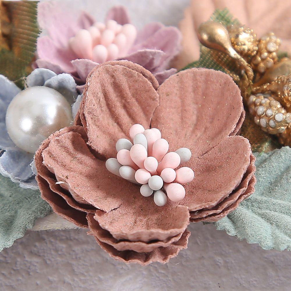 Girls Color-blocking Flower Accessories Headwear