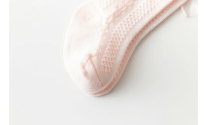 Girls Solid Color Bow Accessories Socks Wholesale 220302248