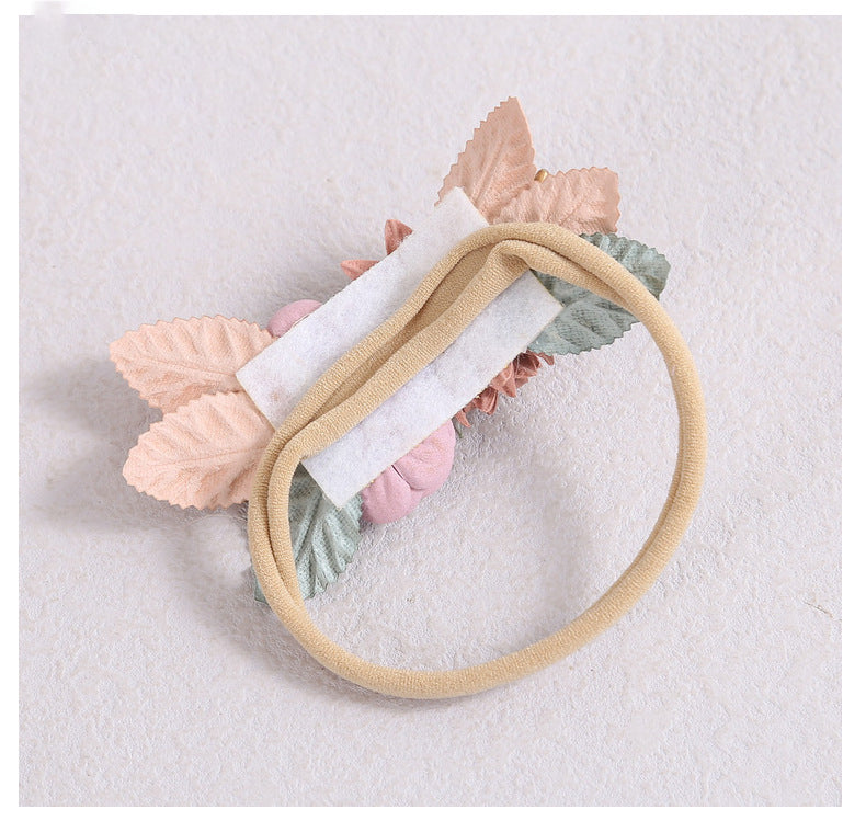 Girls Color-blocking Flower Accessories Headwear