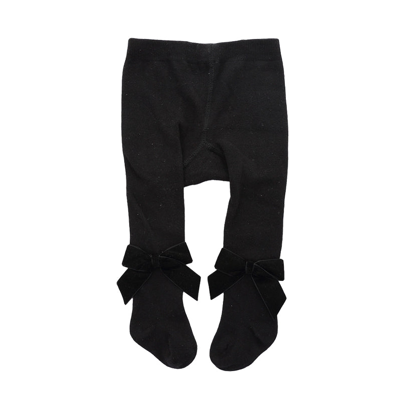 Girls Solid Color Bow Accessories Socks Wholesale 22030228