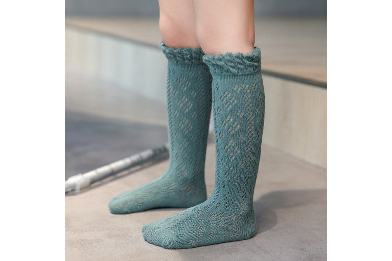 Baby Girls Solid Color Spanish Accessories Socks