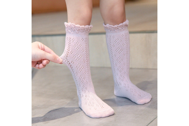 Baby Girls Solid Color Spanish Accessories Socks