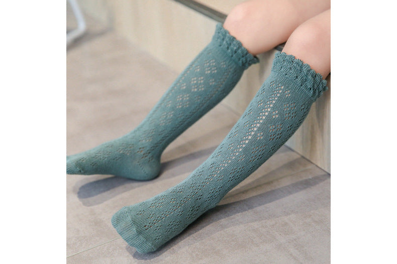 Baby Girls Solid Color Spanish Accessories Socks