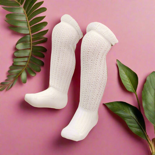 Baby Girls Solid Color Spanish Accessories Socks
