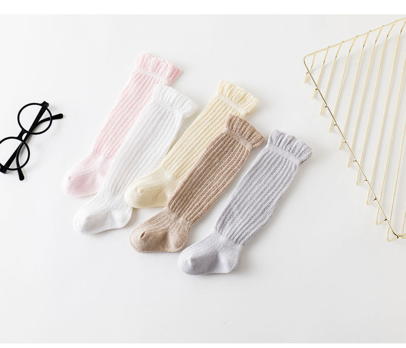 Baby Girls Solid Color Spanish Accessories Socks