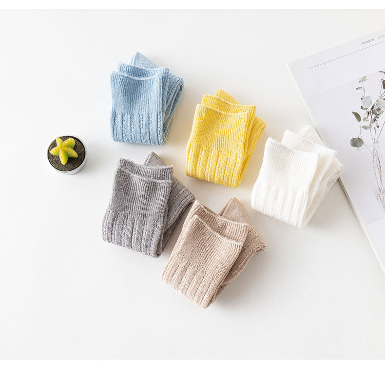 Baby Girls Solid Color Spanish Accessories Socks