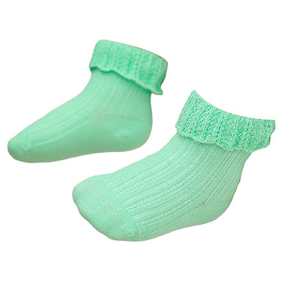 Baby Kid Girls Solid Color Accessories Socks