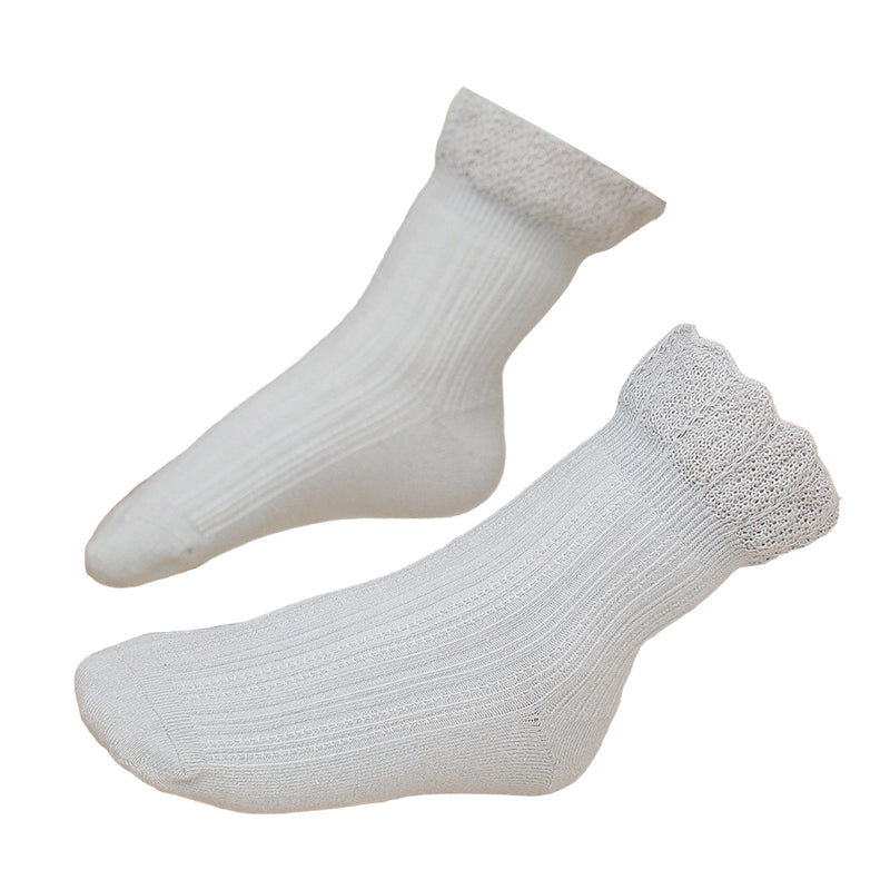 Baby Kid Girls Solid Color Accessories Socks