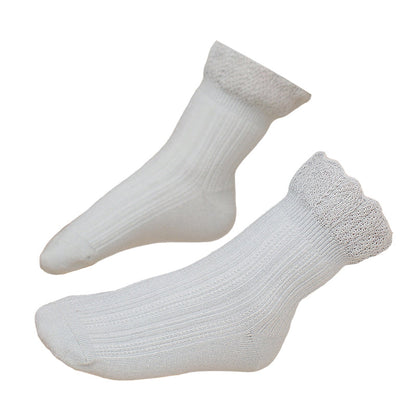 Baby Kid Girls Solid Color Accessories Socks