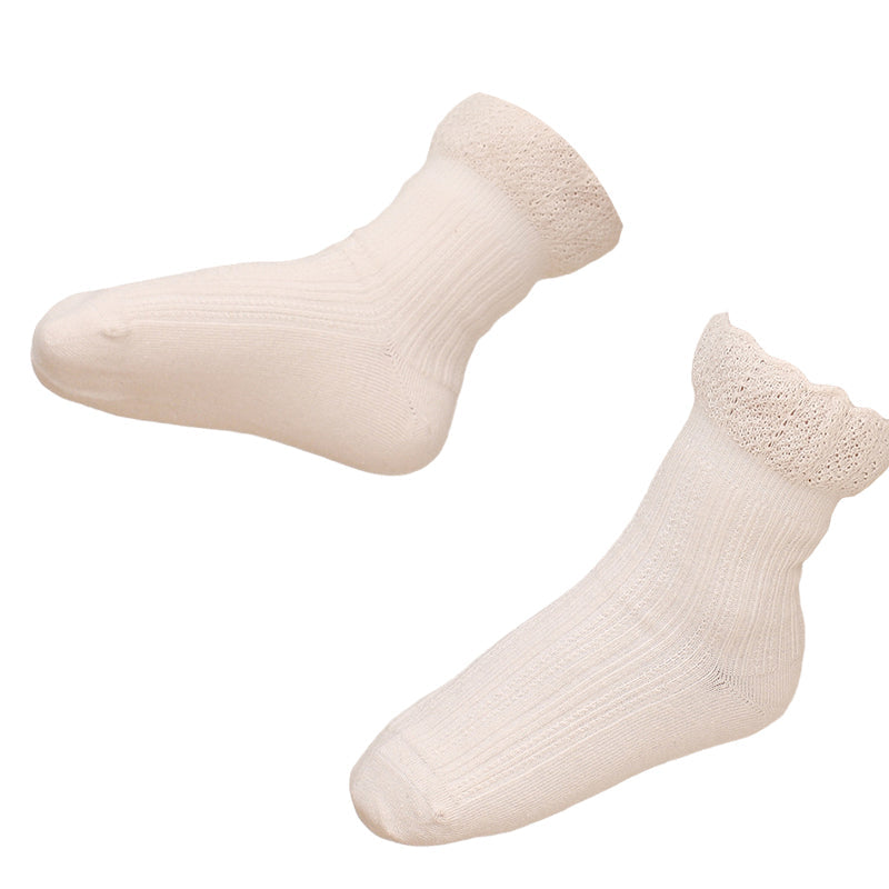 Baby Kid Girls Solid Color Accessories Socks