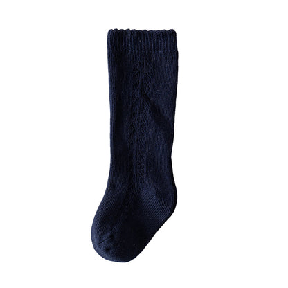 Baby Kid Girls Solid Color Accessories Socks