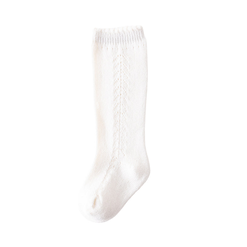 Baby Kid Girls Solid Color Accessories Socks