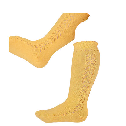 Baby Kid Girls Solid Color Accessories Socks